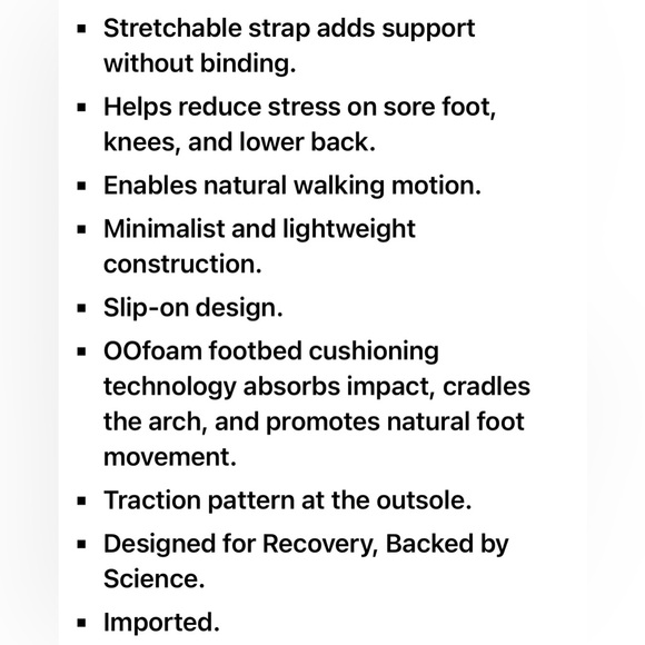 ๐ OOFOS Womenโs Black/White Mesh ๐ - Picture 15 of 15